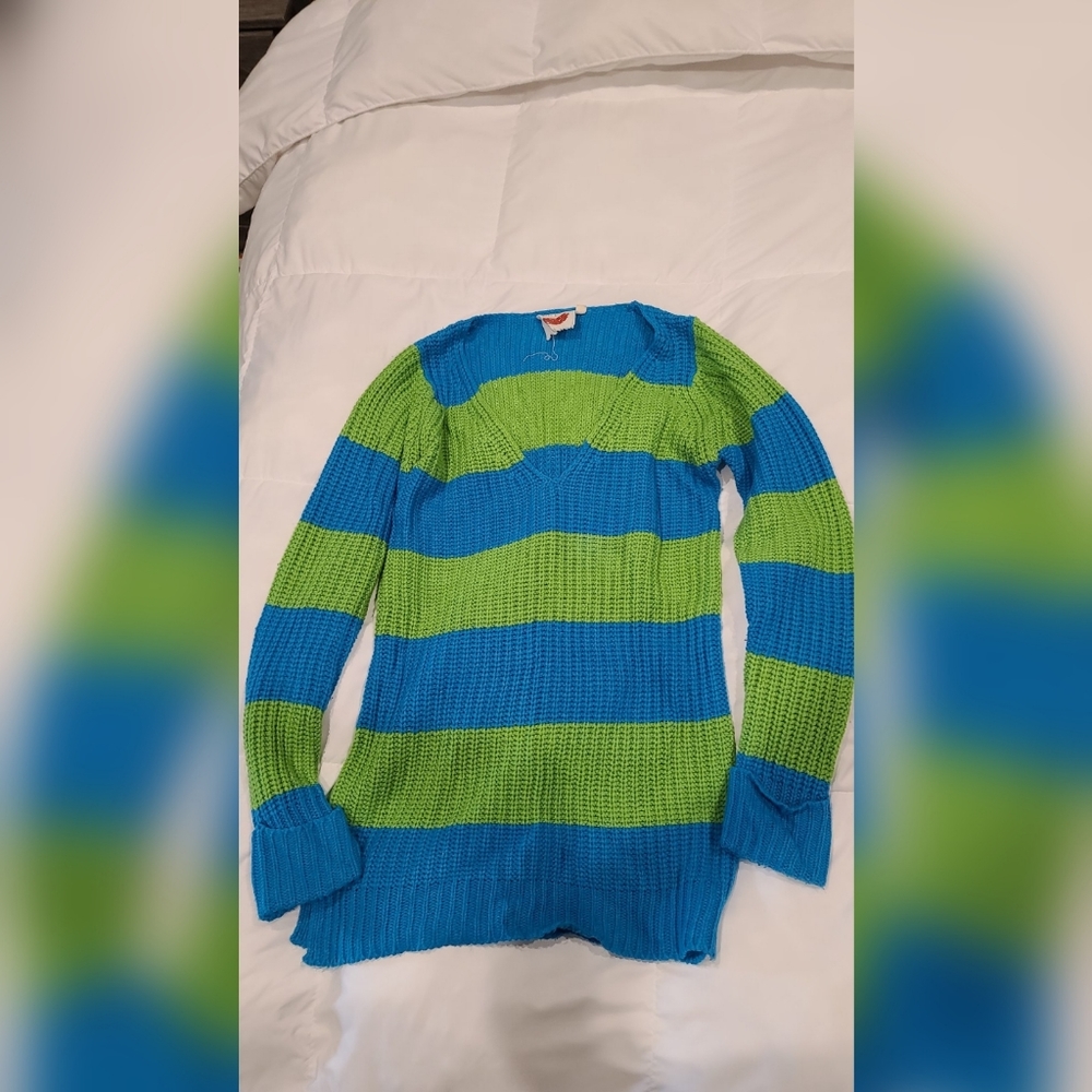 Knitted long sweater